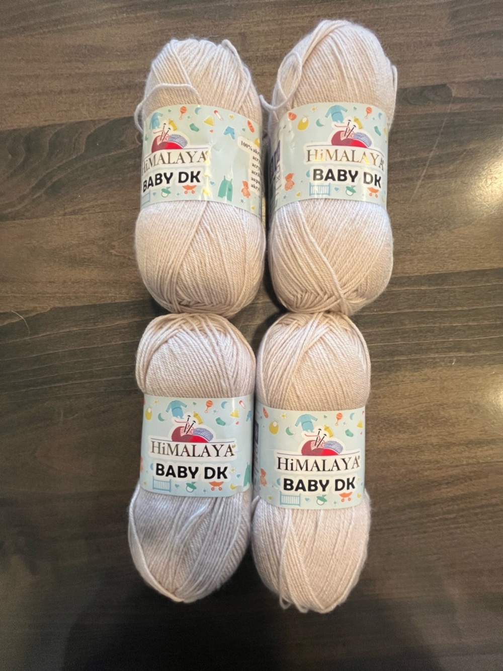 Himalaya Baby DK Yarn
Color: Light Mauve